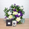 Perfumed bouquet and candle 190g