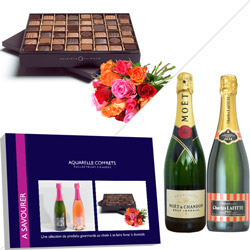 Coffret cadeau produits gourmands à savourer