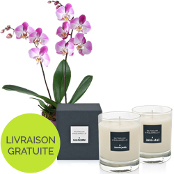 Trois bougies parfumées