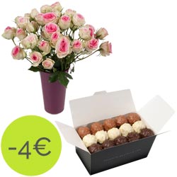 Rochers au praliné et roses Mimi Eden