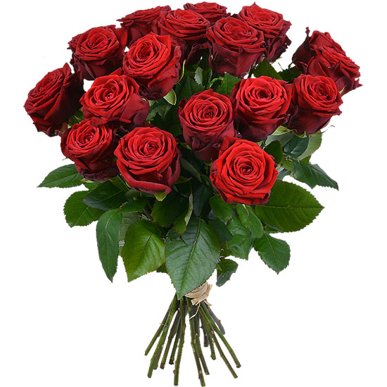 Send a bouquet of tall red roses