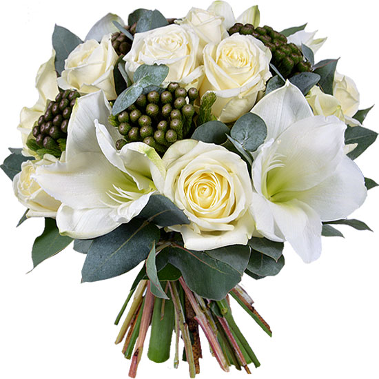 Send this superb white bouquet