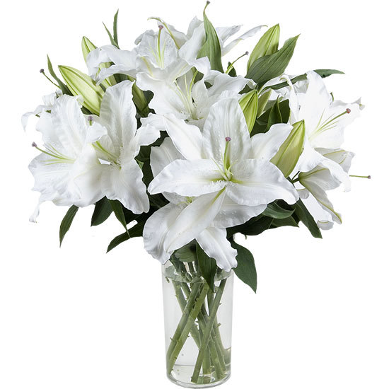 Order a bouquet of perfumed lilies