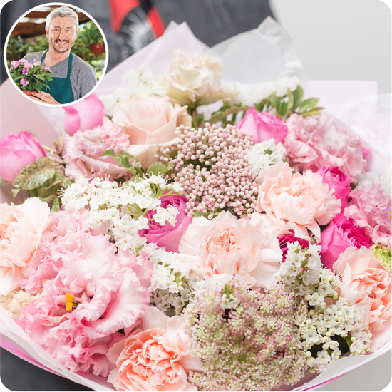 Florist's pink bouquet