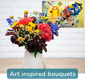 Art inspired bouquets