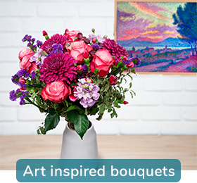 Art inspired bouquets
