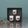 Three 70g scented candles