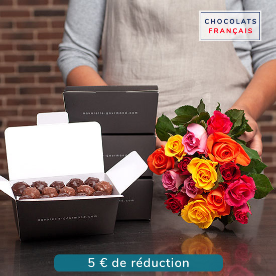 Chocolate rochers and 20 roses