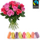 Macaroons and 15 Fairtrade roses