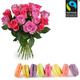 Assortment of macaroons and 20 Fairtrade roses