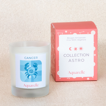 Bougie Astro Cancer au Frangipanier Bougie parfumée signe astrologique