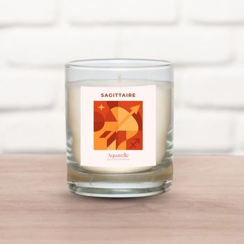Bougie Astrologique Sagittaire Parfum Rose (190g)