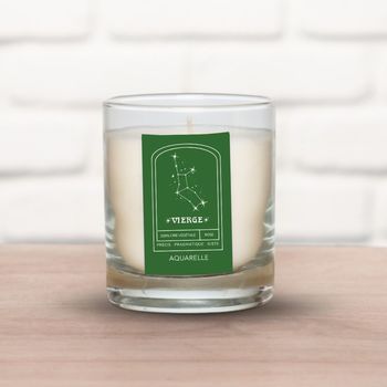Virgo Zodiac Candle Delicate Rose Scent