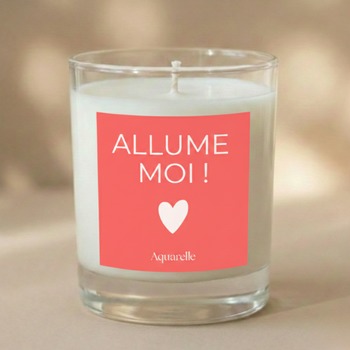 Bougie parfumée à la pivoine Cire végétale parfum de Grasse