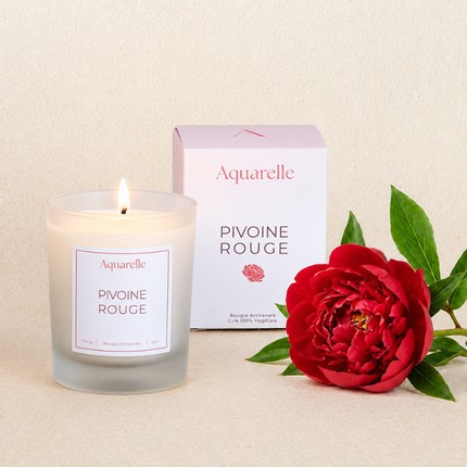 Bougie Pivoine Rouge
