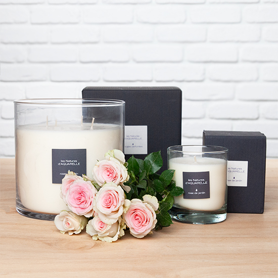 Bougie Rose de jardin - Livraison bougies