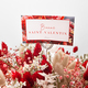 Amor Eterno bouquet, red and white dried flowers, ideal for Valentine's Day or a lasting declaration of love. 2