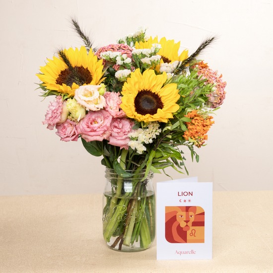 Bouquet Astro Lion Bouquet solaire aux tournesols 2