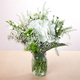 White Hydrangea Lisianthus Bouquet Aquarelle 2