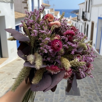 Bouquet Brisa Rosada – Fleurs séchées roses et mauves Rosa Cadaqués