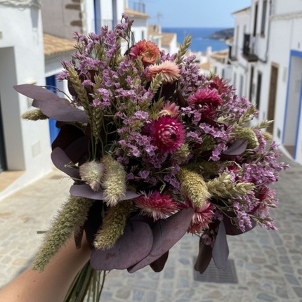 Bouquet Brisa Rosada – Fleurs séchées roses et mauves Rosa Cadaqués
