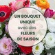 Bouquet de fleurs de saison réalisé par un fleuriste