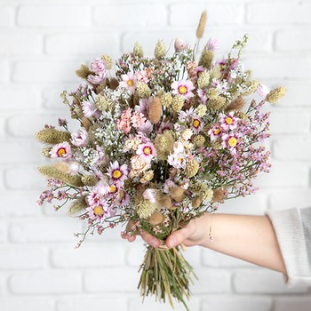 Bouquet de fleurs séchées déco bohème Rosa Cadaqués