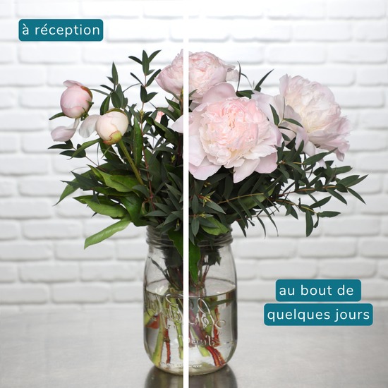 Mini Peach Peony Bouquet 2