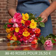 Bouquet de roses Arlequin