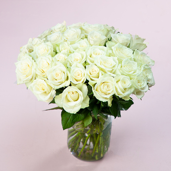Pure White Rose Bouquet 
