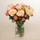 Peach Orange Rose Bouquet Peach Avalanche Spray Roses 2