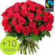 Bouquet de roses Rouge velours