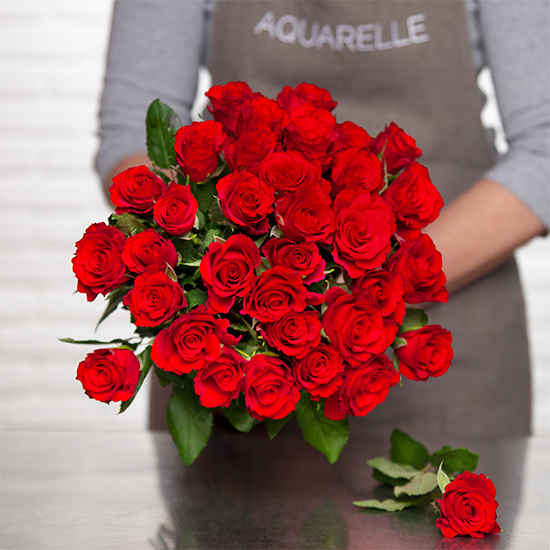 Bouquet de Roses rouges - Livraison de fleurs express