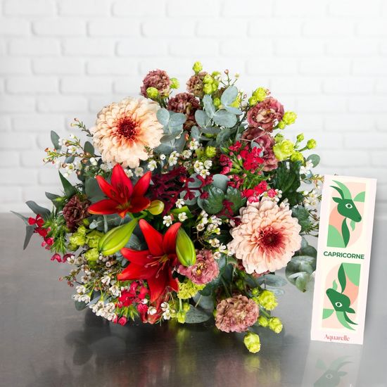 Capricorn Bouquet Deep & Elegant Zodiac Floral Arrangement