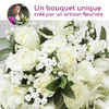 White mourning bouquet 