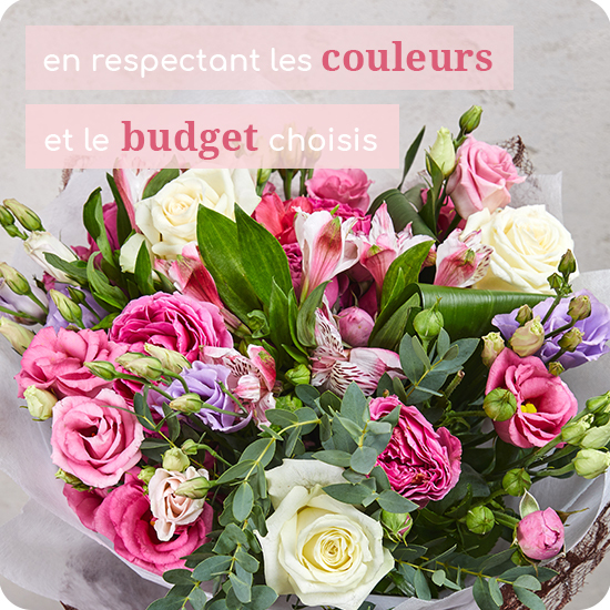 bouquet du fleuriste rose fête des mères  3