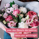 bouquet du fleuriste rose fête des mères  2