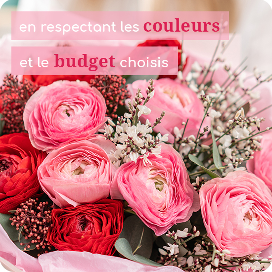 Florist's bouquet in pink and red 3