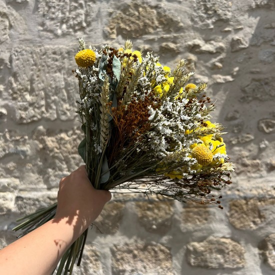 Bouquet Espiga de Oro – Fleurs séchées jaunes et naturelles 2