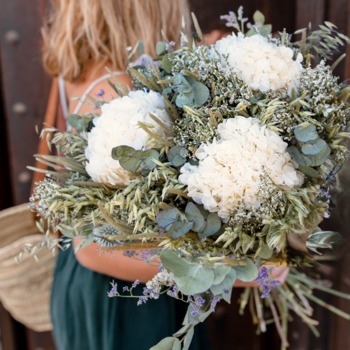 Bouquet Hortensia Blanc