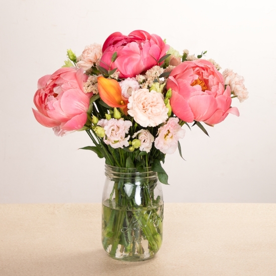 Gemini Bouquet – Elegant Zodiac Bouquet with Peonies & Calla Lily | Aquarelle 2