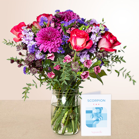 Scorpio Bouquet: Zodiac Flowers Delivered | Aquarelle 2