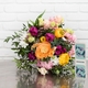 Bouquet Signe Astrologique Poissons Fleurs Lisianthus, Renoncules, Tulipes Collection Zodiaque