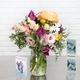 Bouquet Signe Astrologique Poissons Fleurs Lisianthus, Renoncules, Tulipes Collection Zodiaque