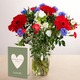 Bouquet tricolore rouge blanc bleu France