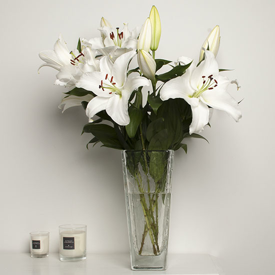 Perfumed white lilies 3