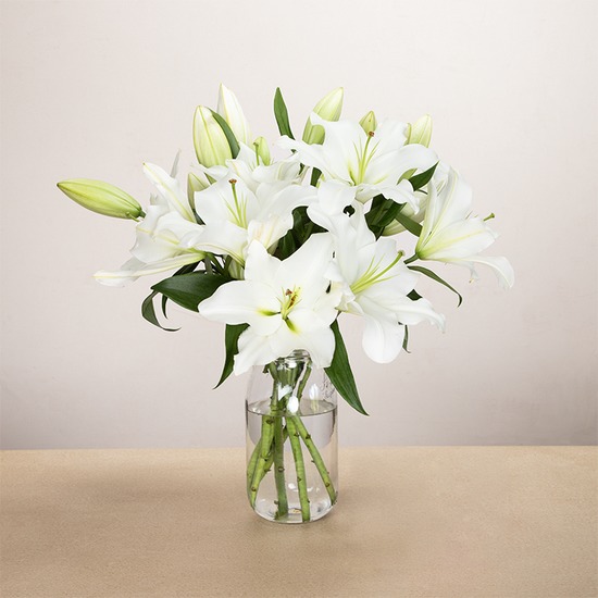 Perfumed white lilies 2