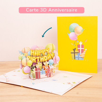 Carte 3D Anniversaire 