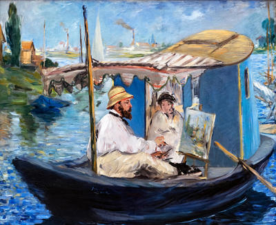 Claude Monet peignant dans son atelier 3