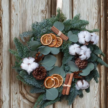 Couronne de Noël naturelle